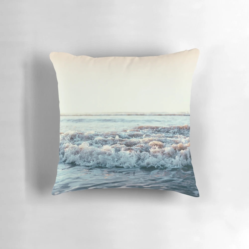 Soft, high-quality Pacific Ocean-themed pillow for relaxing coastal decor