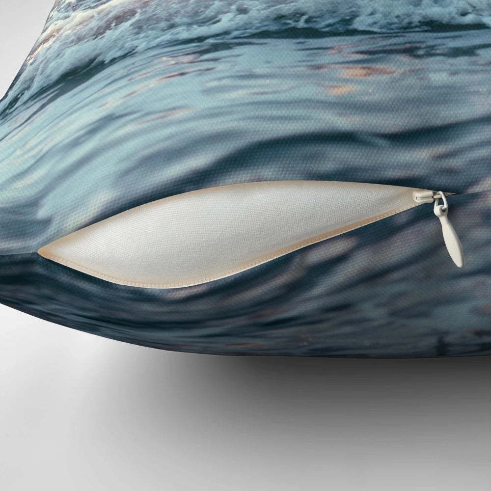Soft, high-quality Pacific Ocean-themed pillow for relaxing coastal decor