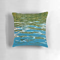 A water pillow with a shimmering, reflective surface that captures the beauty of watery patterns and waves.