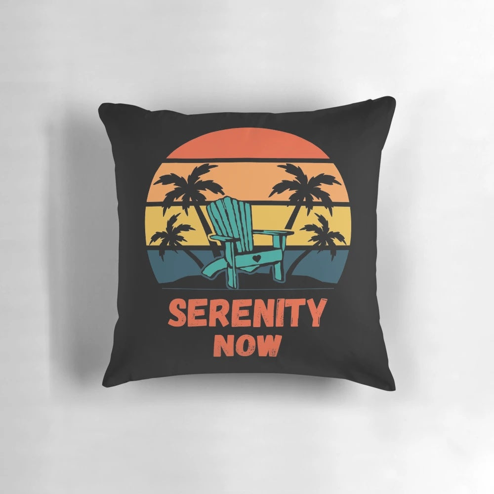 Serenity Yoga Beach Life Pillow featuring Seinfeld characters and references
