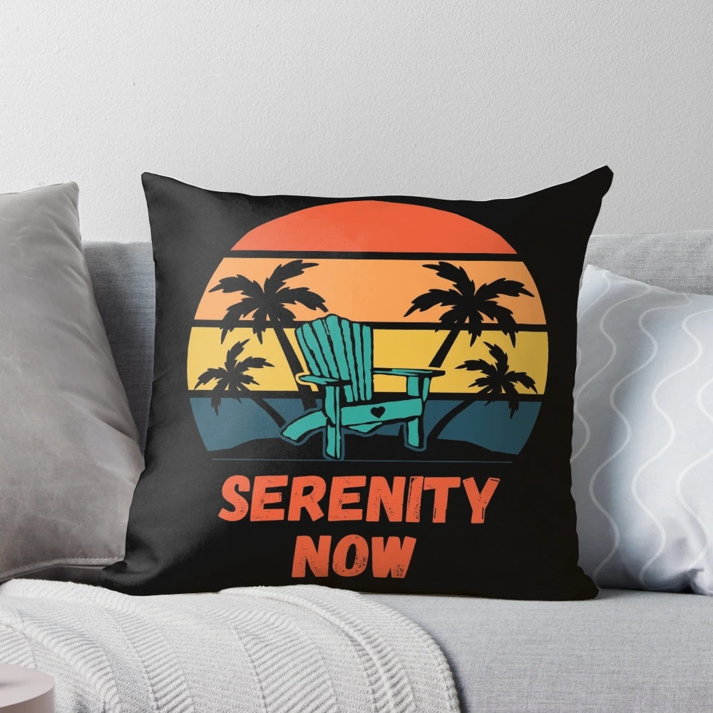 Serenity Yoga Beach Life Pillow featuring Seinfeld characters and references