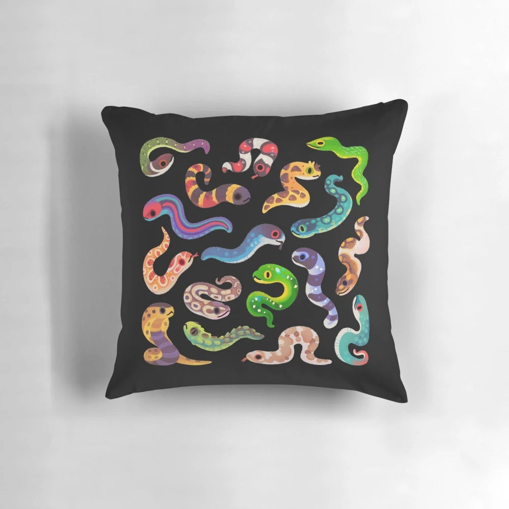 Serpent Day Pillow - Soft, Plush Pillow with Serpent/Snake Design