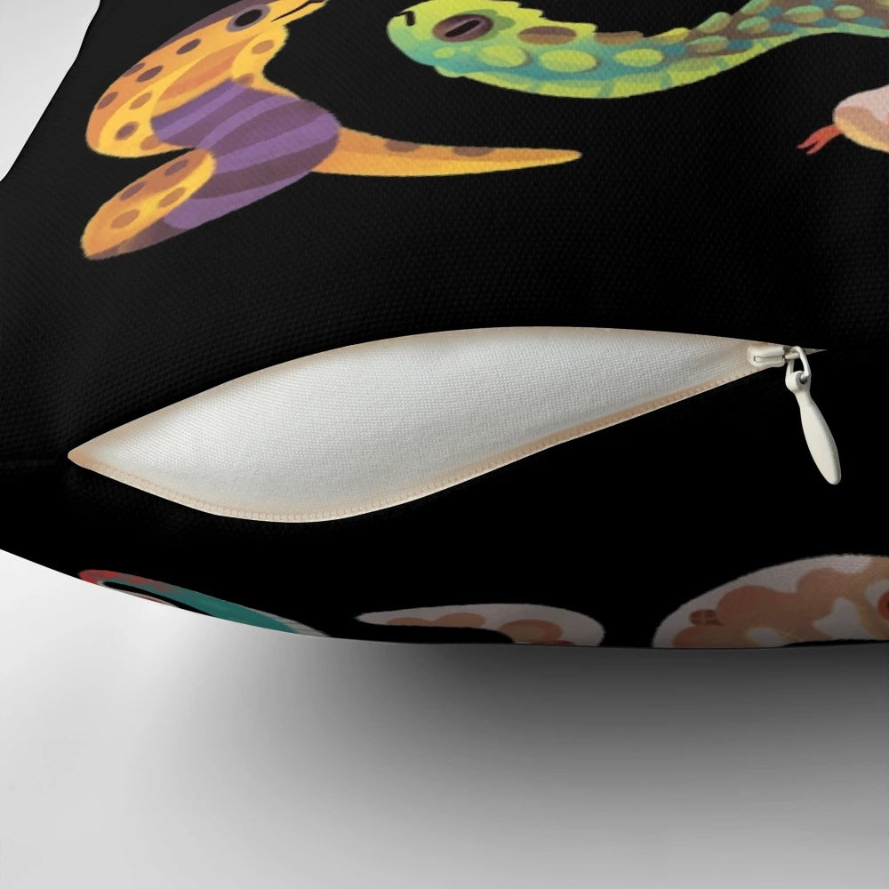 Serpent Day Pillow - Soft, Plush Pillow with Serpent/Snake Design