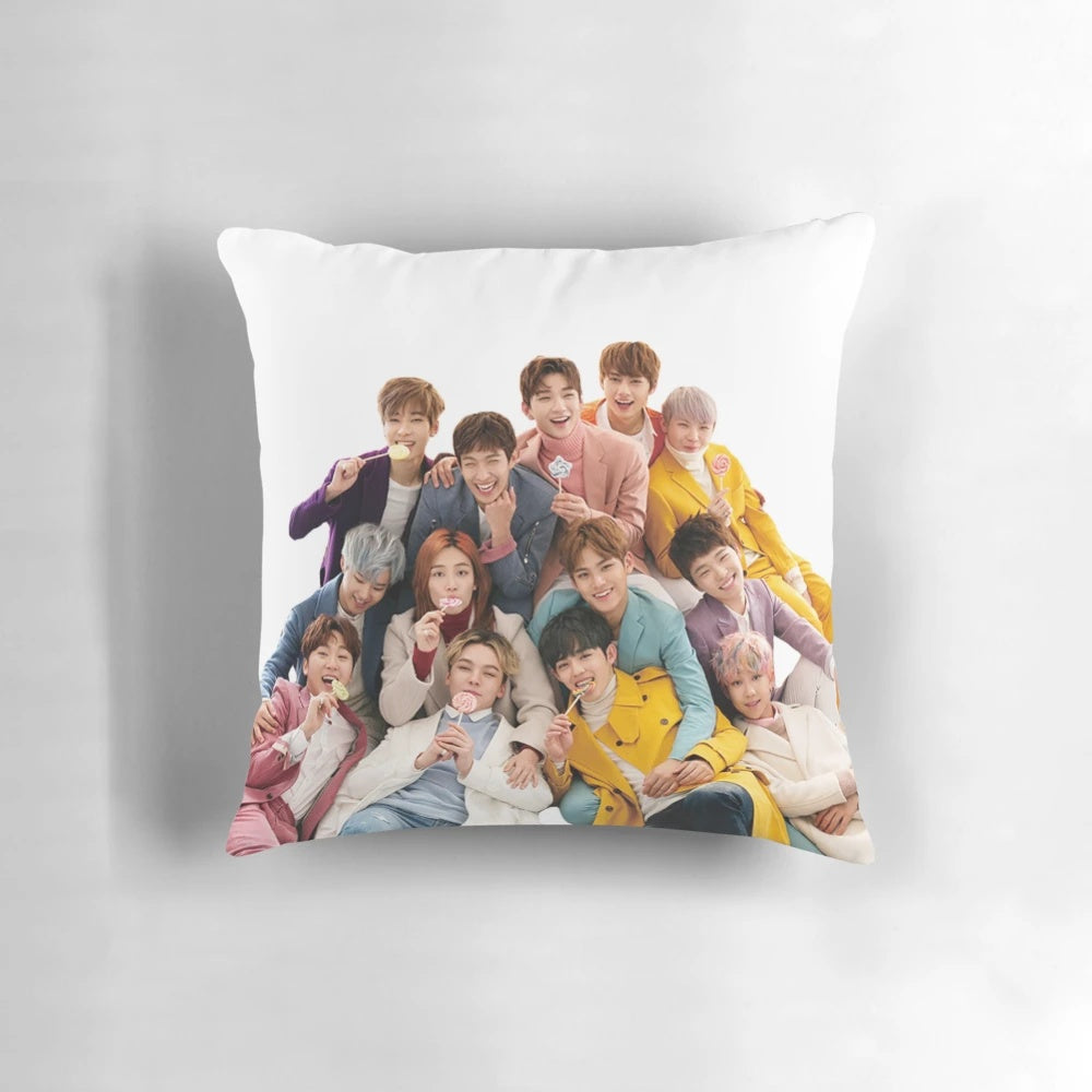 Seventeen-inspired kpop pillow with popular member names