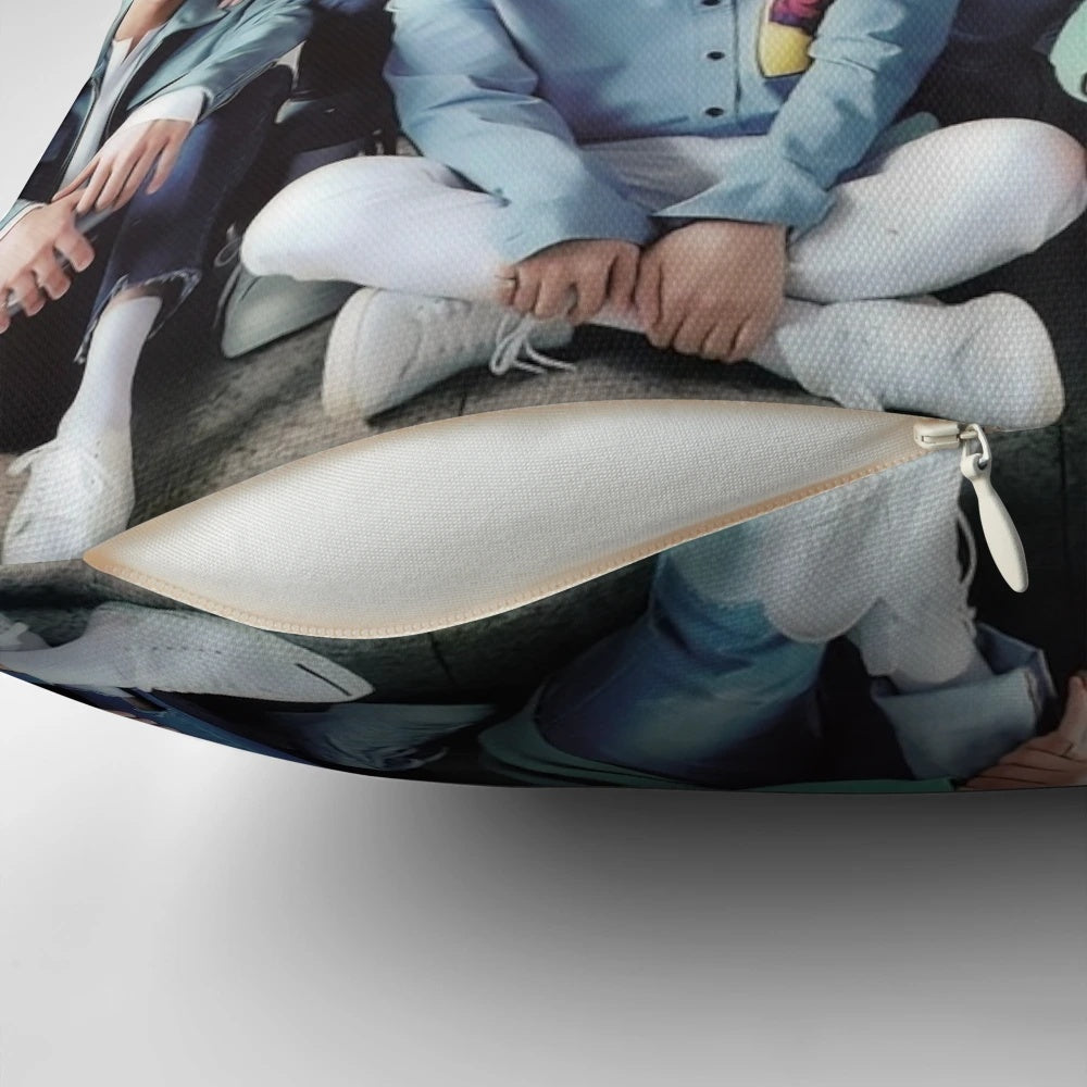 Seventeen Inspired Pillow Cover with Band Members