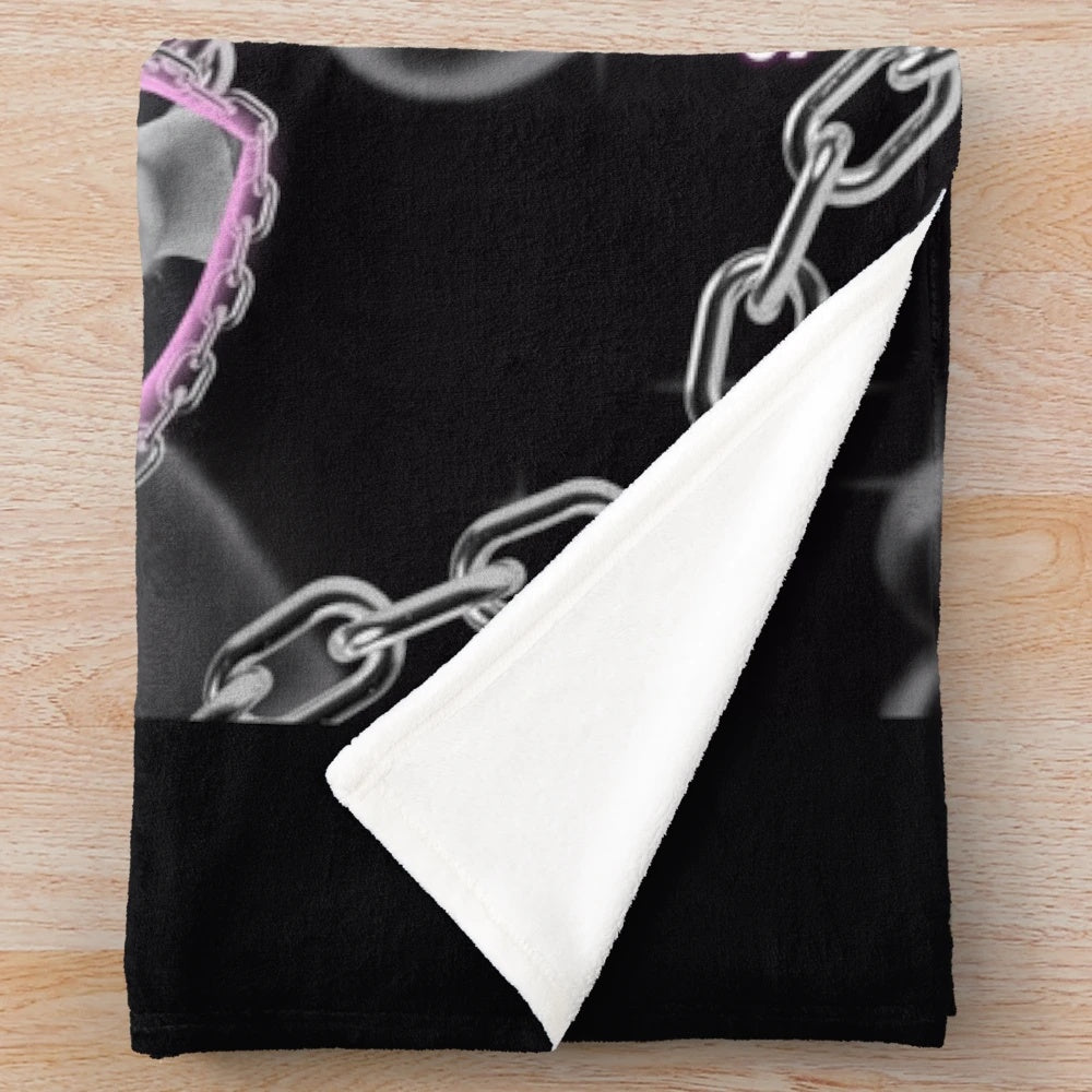 Seventeen Vernon-inspired plush blanket with a heart design