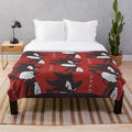 Shadow hedgehog anime-style plush blanket