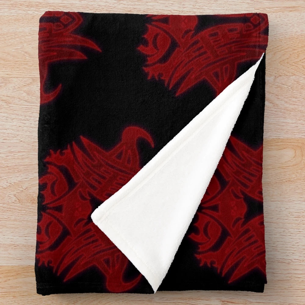 Emet Selch glyph design plush blanket for Final Fantasy 14 fans