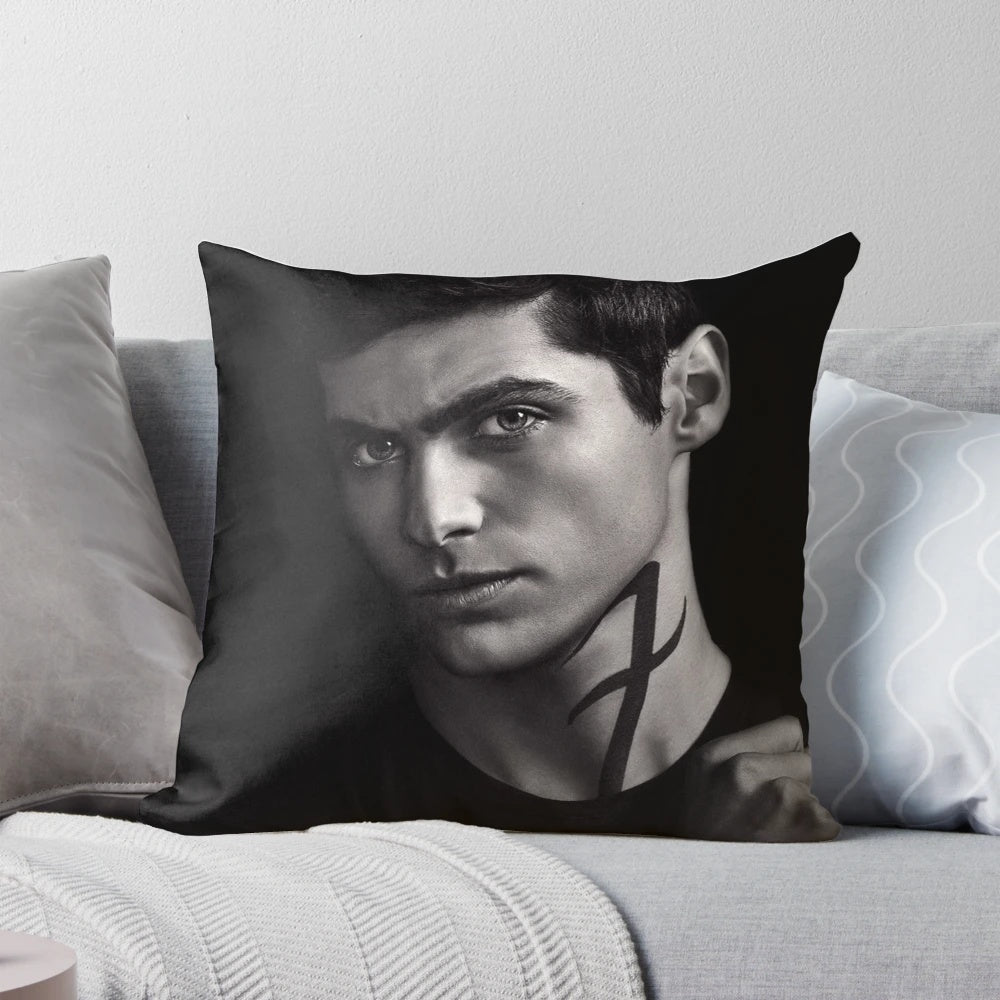 Artistic Shadowhunters-inspired pillow featuring Alec Lightwood