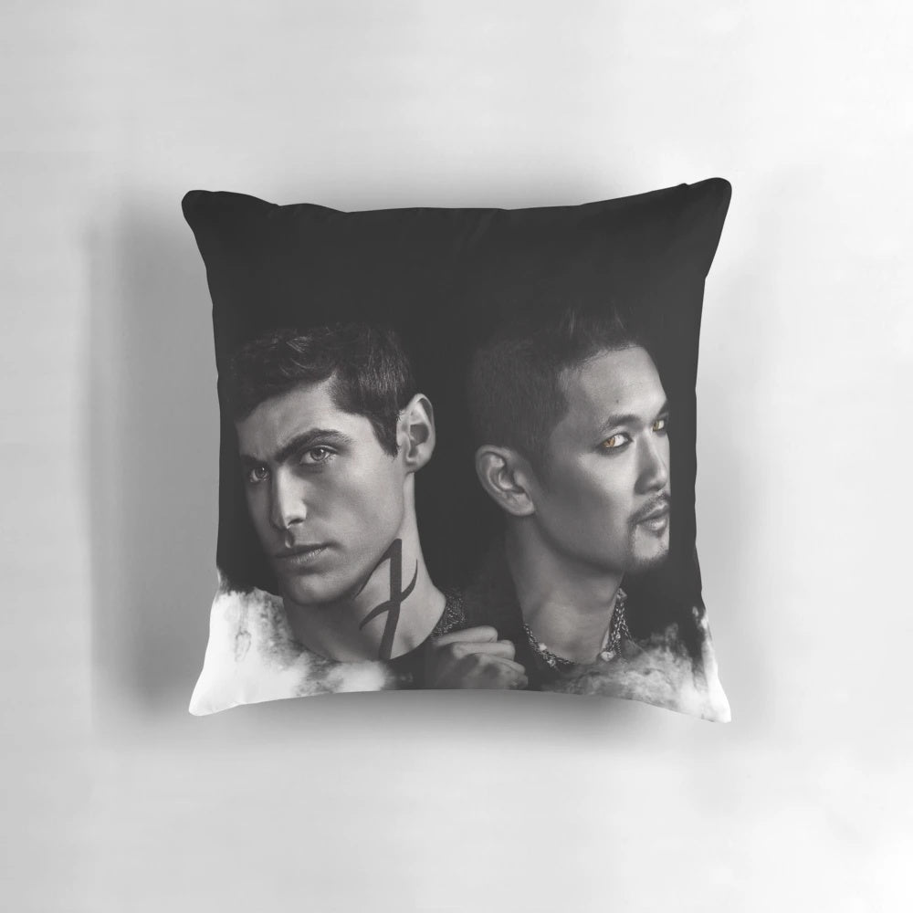 Shadowhunters-inspired Malec-themed decorative pillow