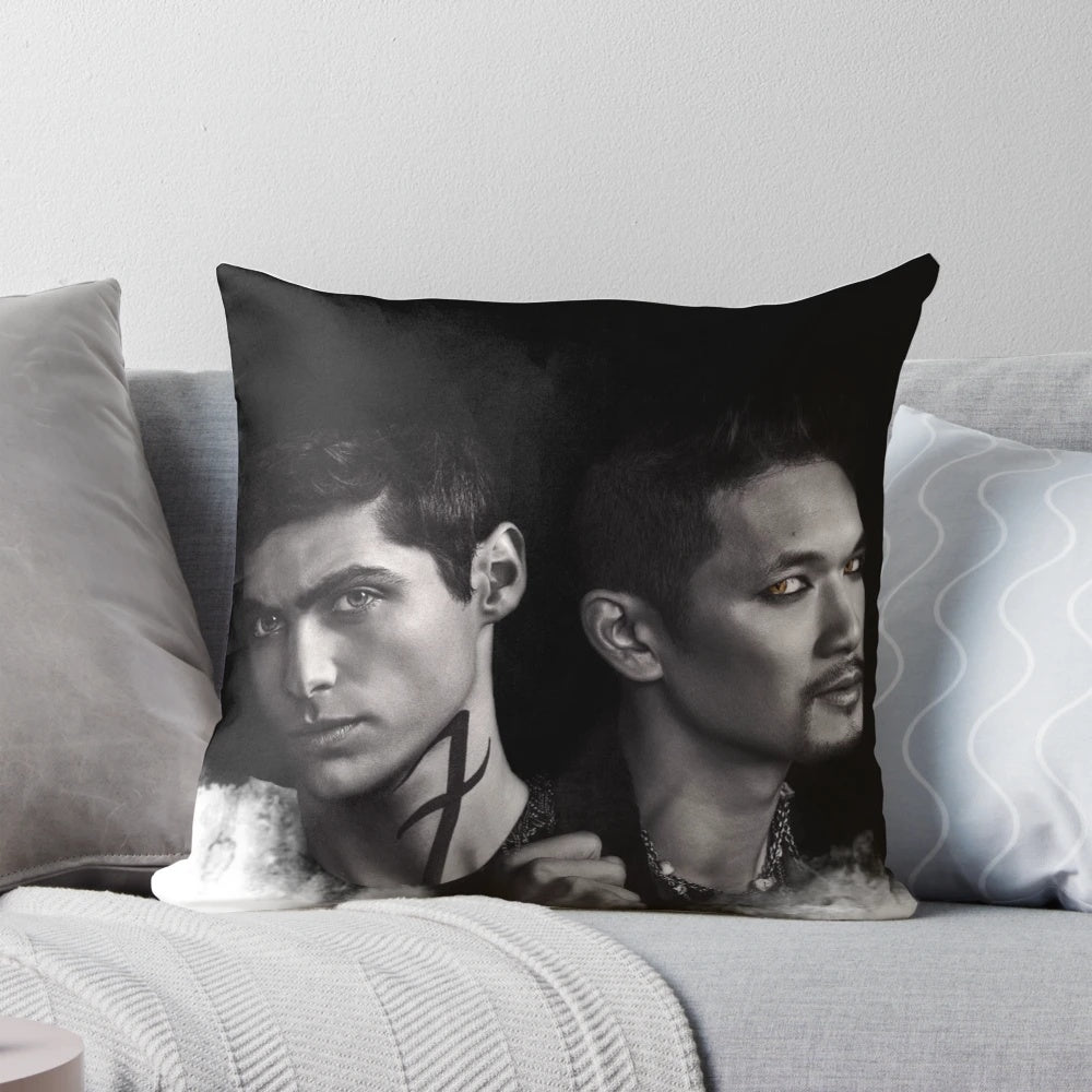 Shadowhunters-inspired Malec-themed decorative pillow