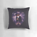 Decorative throw pillow featuring the Shadowhunters couple Malec with the text "Aku Cinta Kamu" (I Love You)
