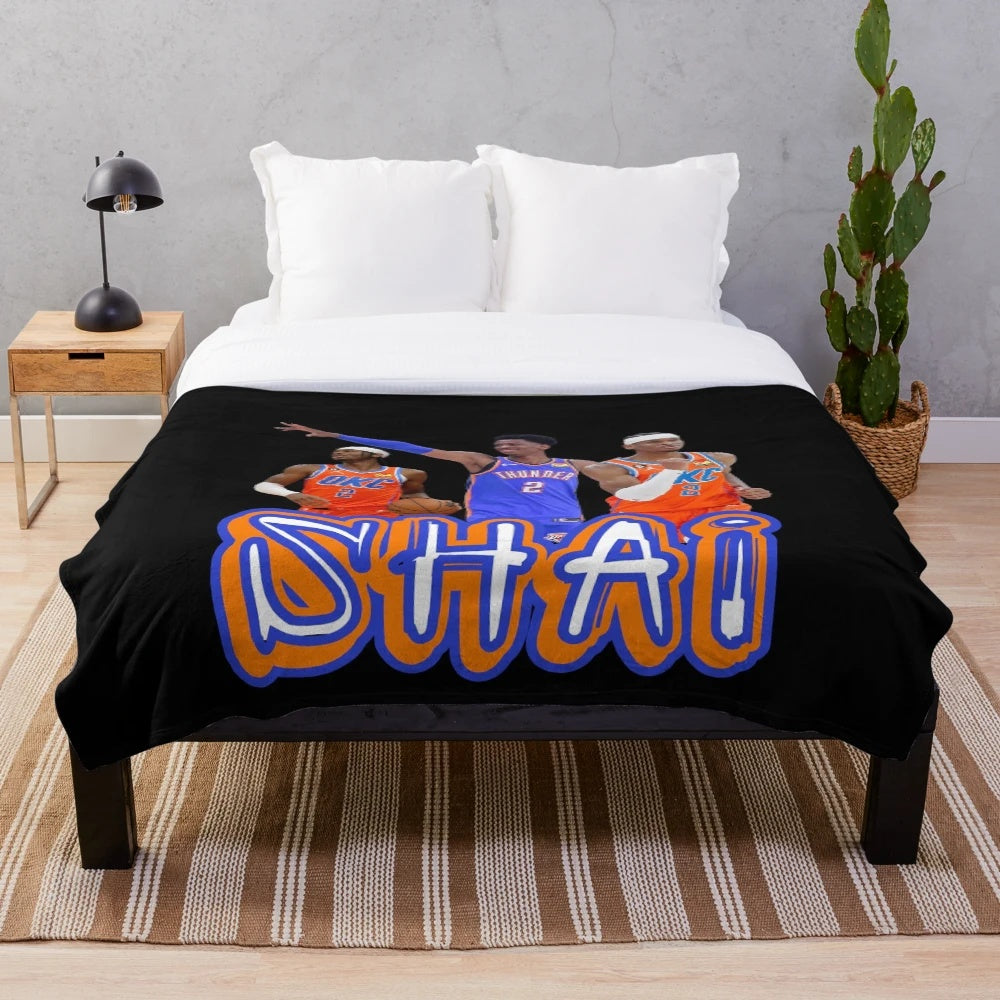 Shai Gilgeous-Alexander Plush Blanket for OKC Thunder Fans