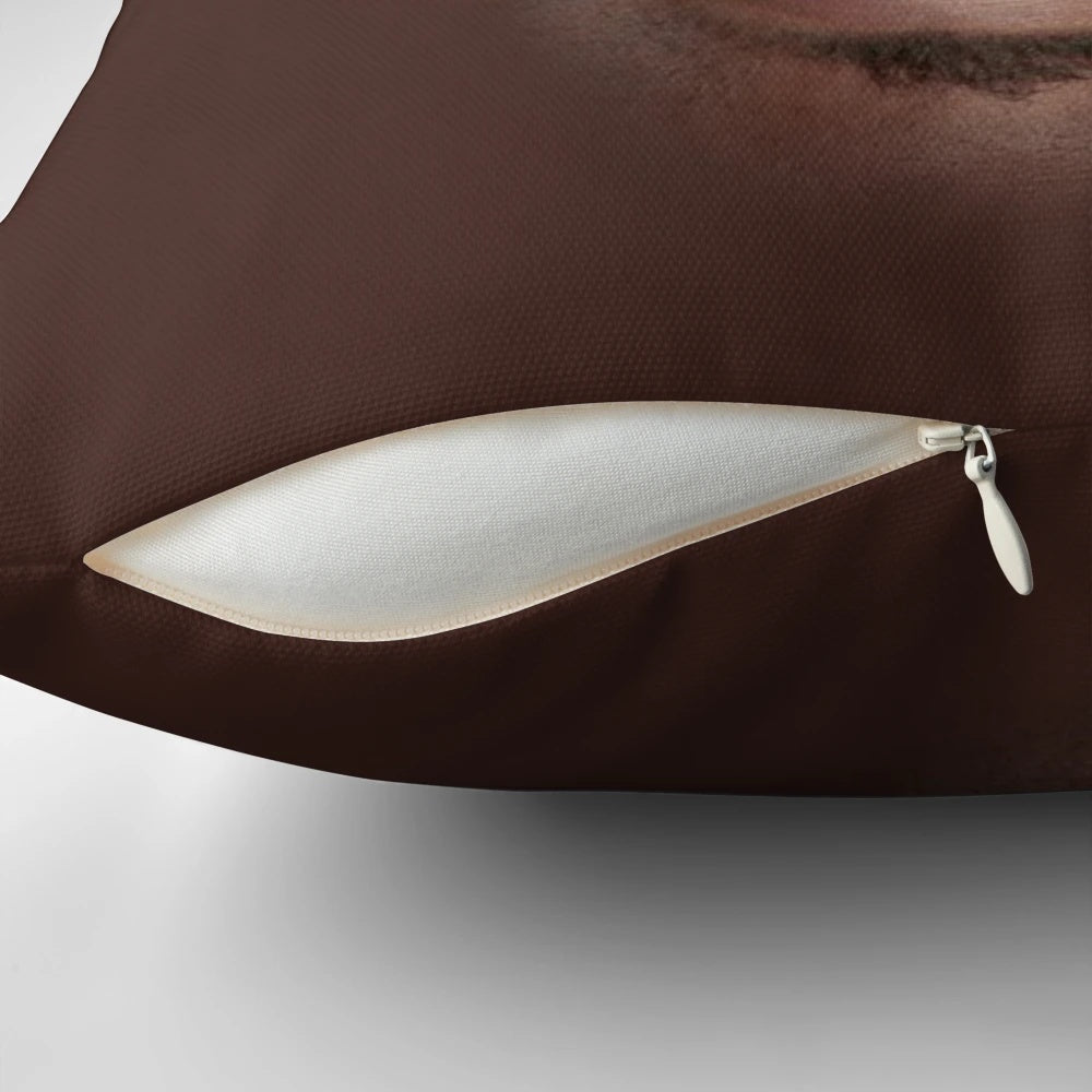 Shaq-inspired basketball cartoon-themed pillow