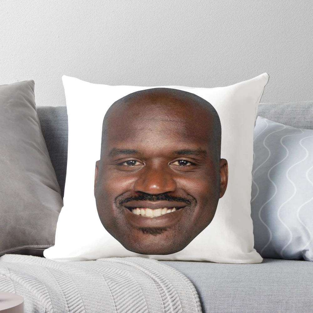 Shaquille O'Neal Shaq Head Shaped Pillow for Comfortable Sleeping and Unique Decor