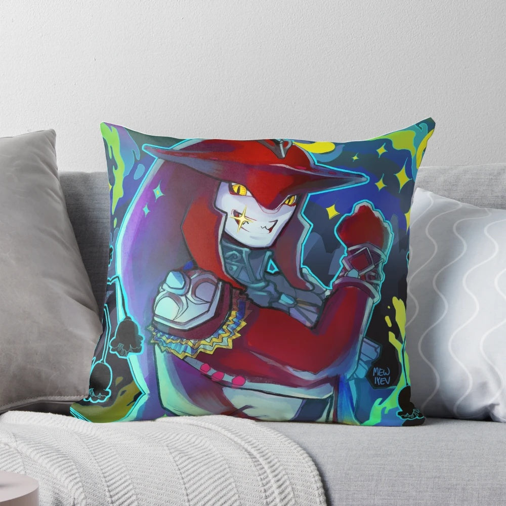 Plush Shark Prince Pillow inspired by the Zora Royalty of Breath of the Wild video game