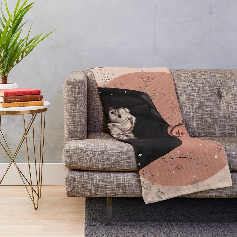 Plush blanket featuring Aaron Warner from the Shatter Me book series