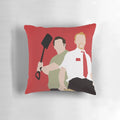 Shaun of the Dead movie-themed pillow with zombie and horror comedy design