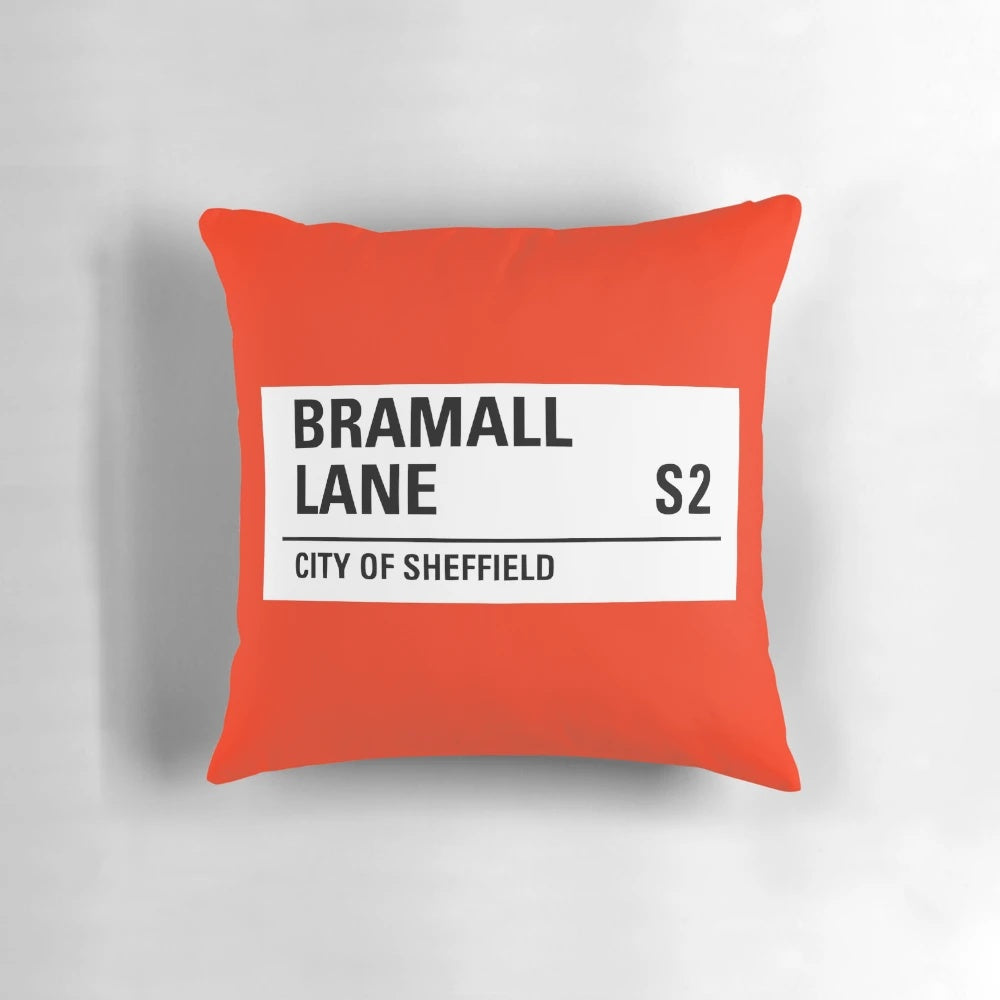 Sheffield Football Stadium Inspired Decorative Throw Pillow