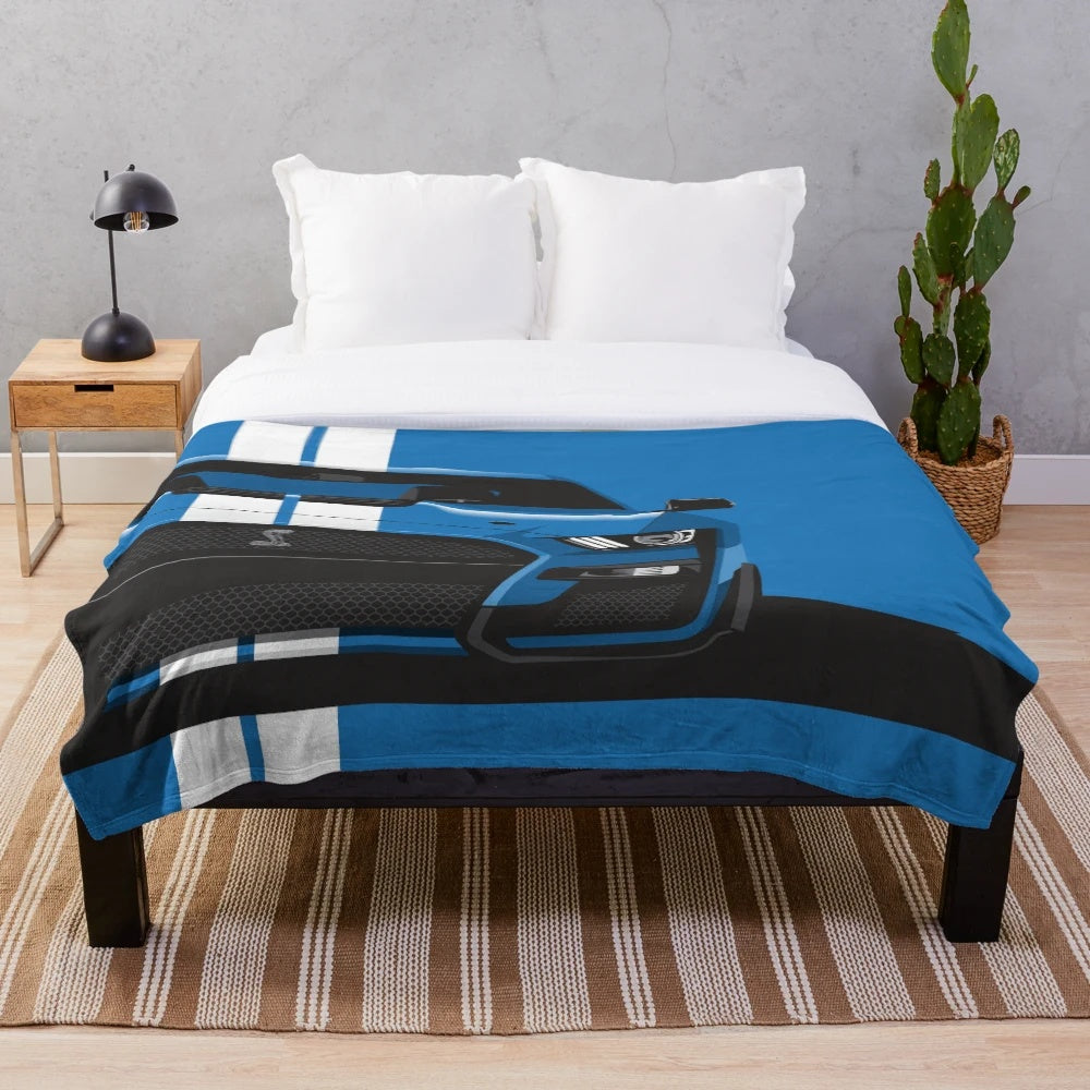 Shelby GT 500 inspired plush blanket