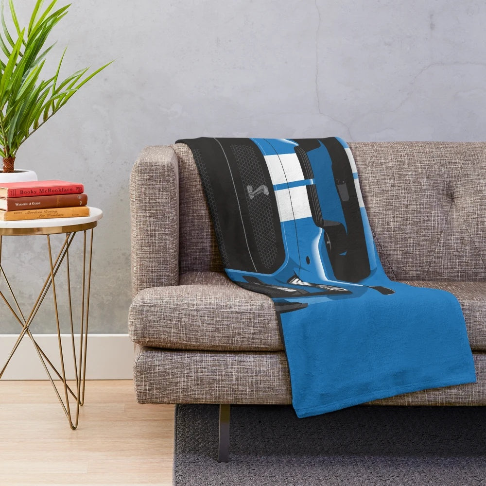 Shelby GT 500 inspired plush blanket