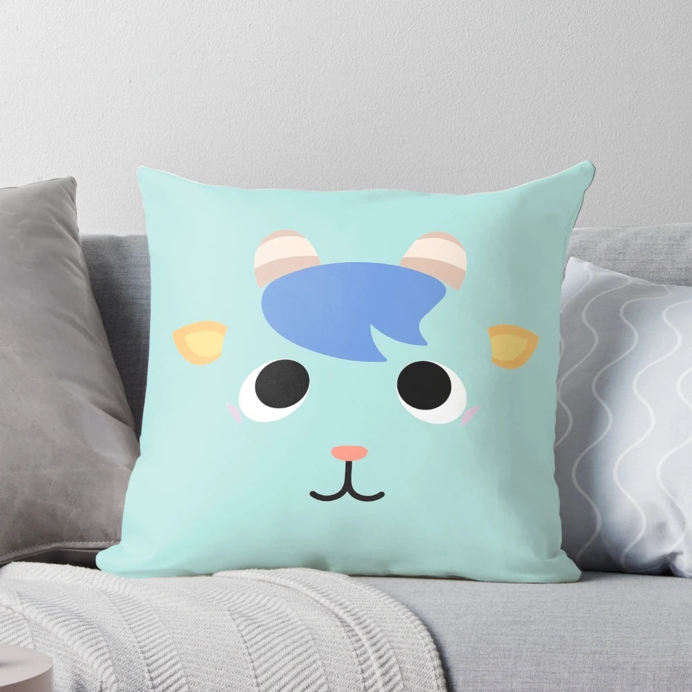 Soft and plush Sherb character pillow from Animal Crossing: New Horizons