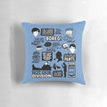 Sherlock Blogger Pillow featuring characters from the BBC television series