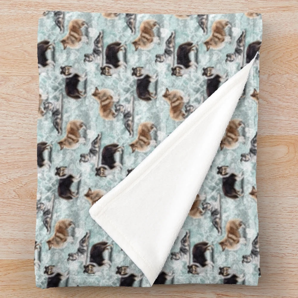 Shetland Sheepdog Sheltie Inspired Plush Blanket