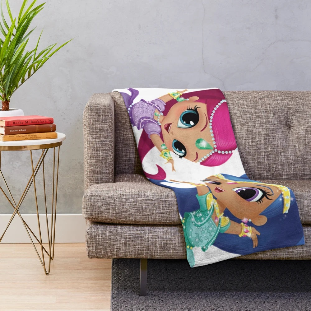 Soft and Plush Shimmer and Shine Inspired Blanket