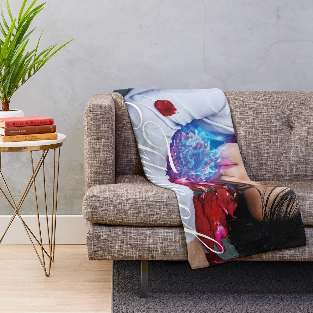 Shinee Taemin inspired plush blanket with "Flame of Love" design