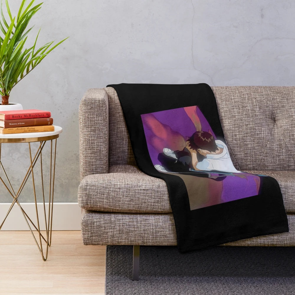 Shinji Ikari inspired anime plush blanket