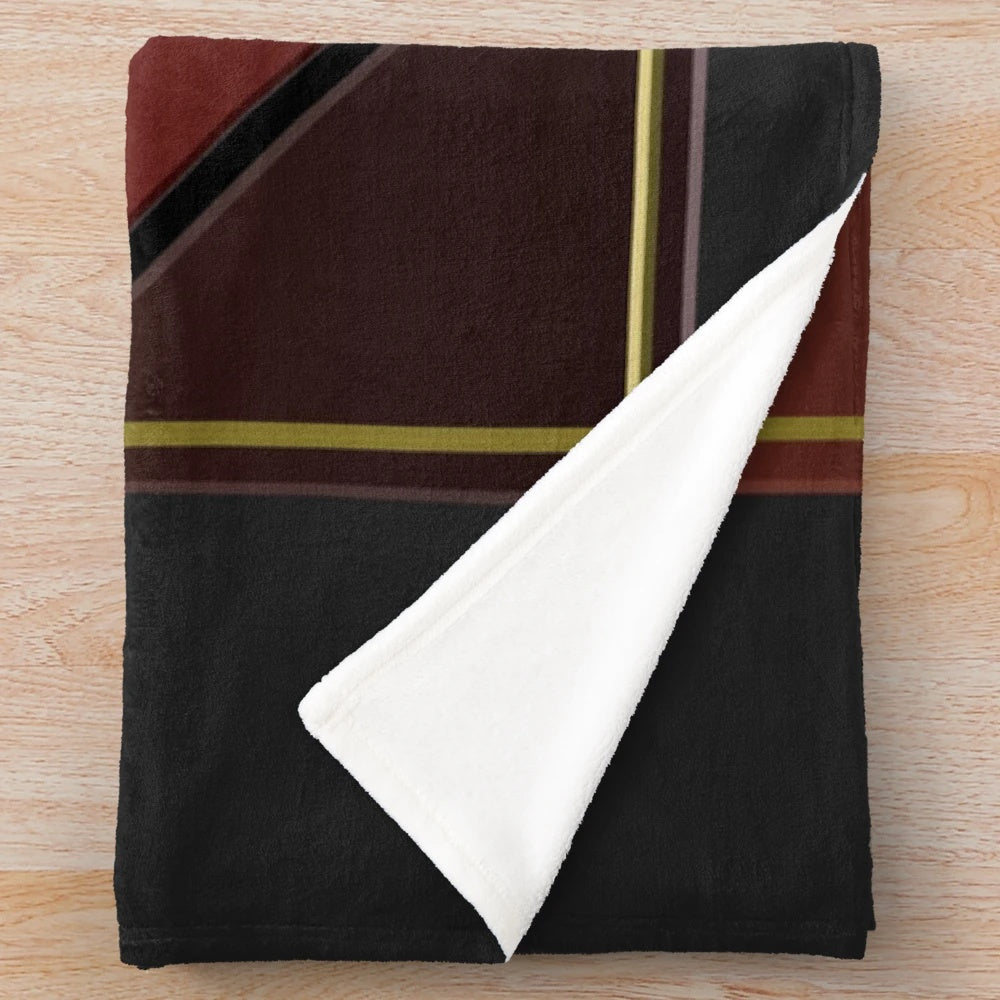 Shinra Electric Power Company-inspired plush blanket featuring the iconic FF7 logo