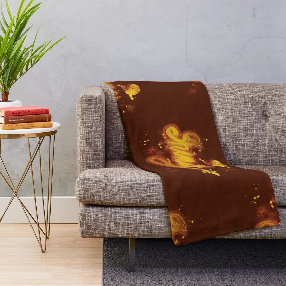 Shiny plush blanket featuring Firefly/Serenity inspired design