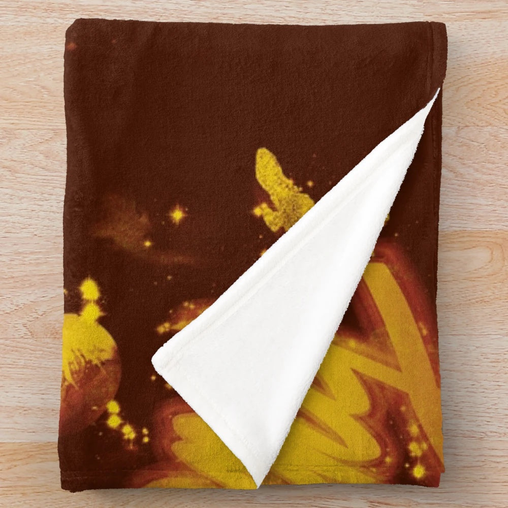 Shiny plush blanket featuring Firefly/Serenity inspired design