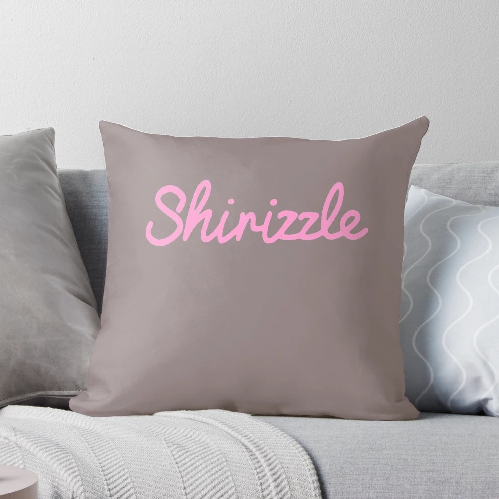 Shirin David-themed decorative pillow with modern design