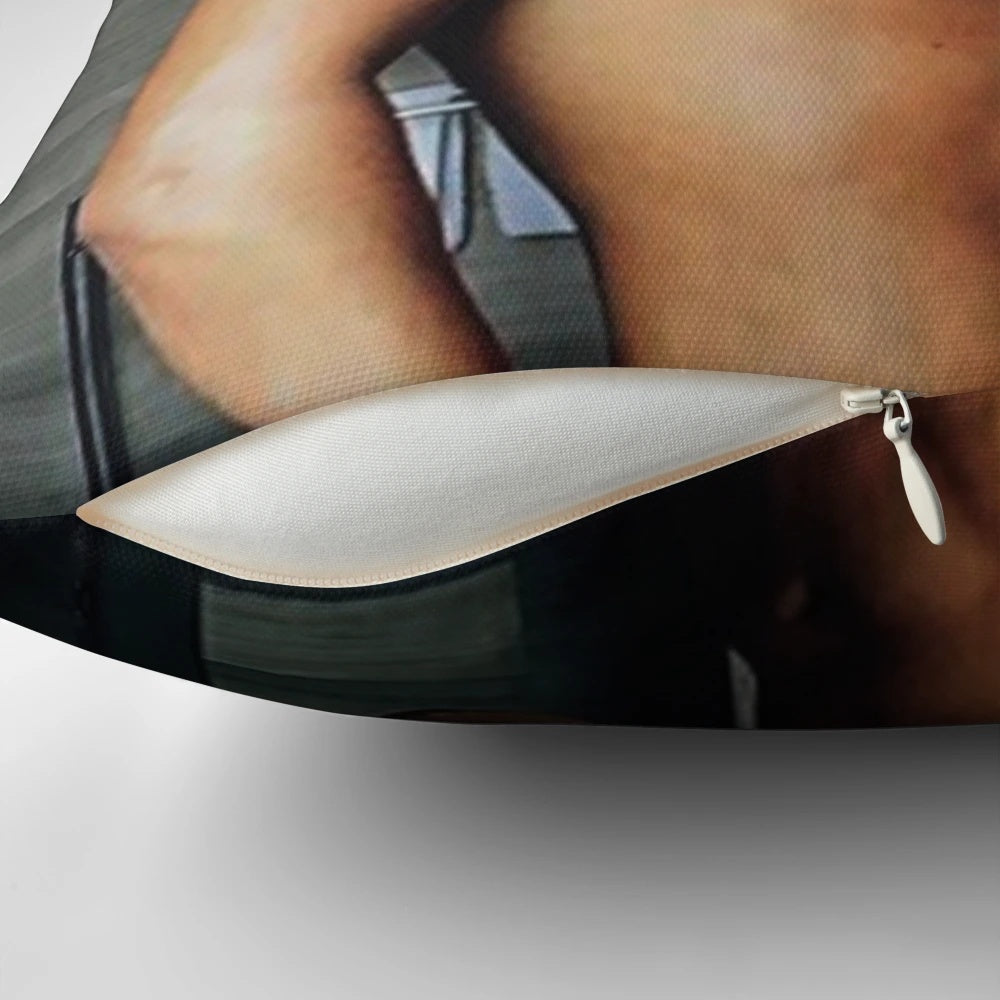 Soft and comfortable pillow featuring a shirtless image of renowned rapper Drake