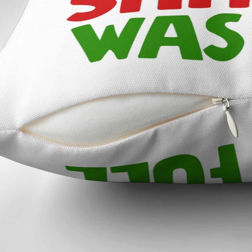 Shitter's Full! Funny Christmas Vacation Griswold Family Throw Pillow