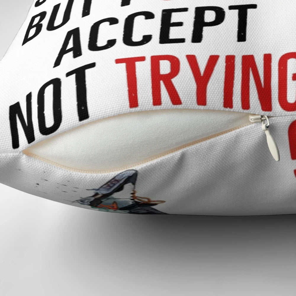 Soft, plush basketball-themed pillow featuring Michael Jordan quotes