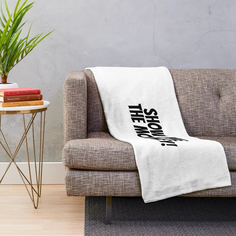 Show Me The Money" 90s movie-inspired plush blanket