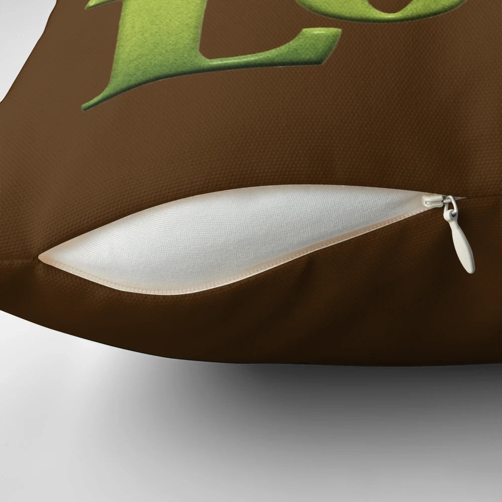 Shrek "Live Laugh Love" Decorative Pillow with Shrek and Fiona
