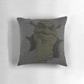 Shrek Script Pillow - Soft, plush pillow featuring the iconic Shrek script