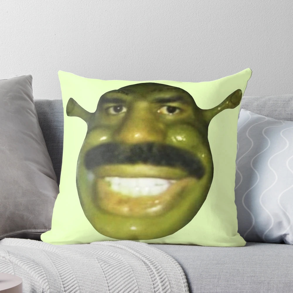 Shrek Steve Harvey Meme Pillow - Funny and Unique Bedroom Accessory
