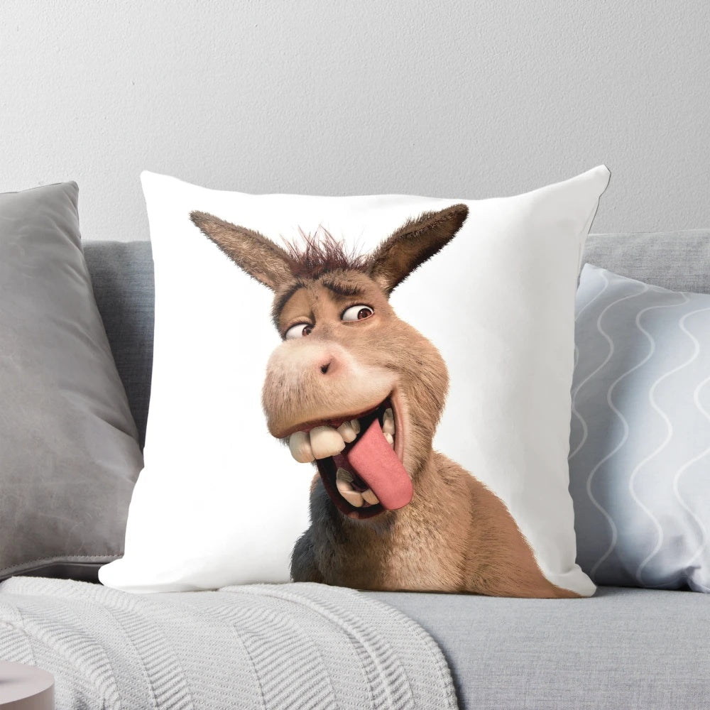 Shrek's Donkey plush pillow, a cozy and playful addition to any child's bedroom