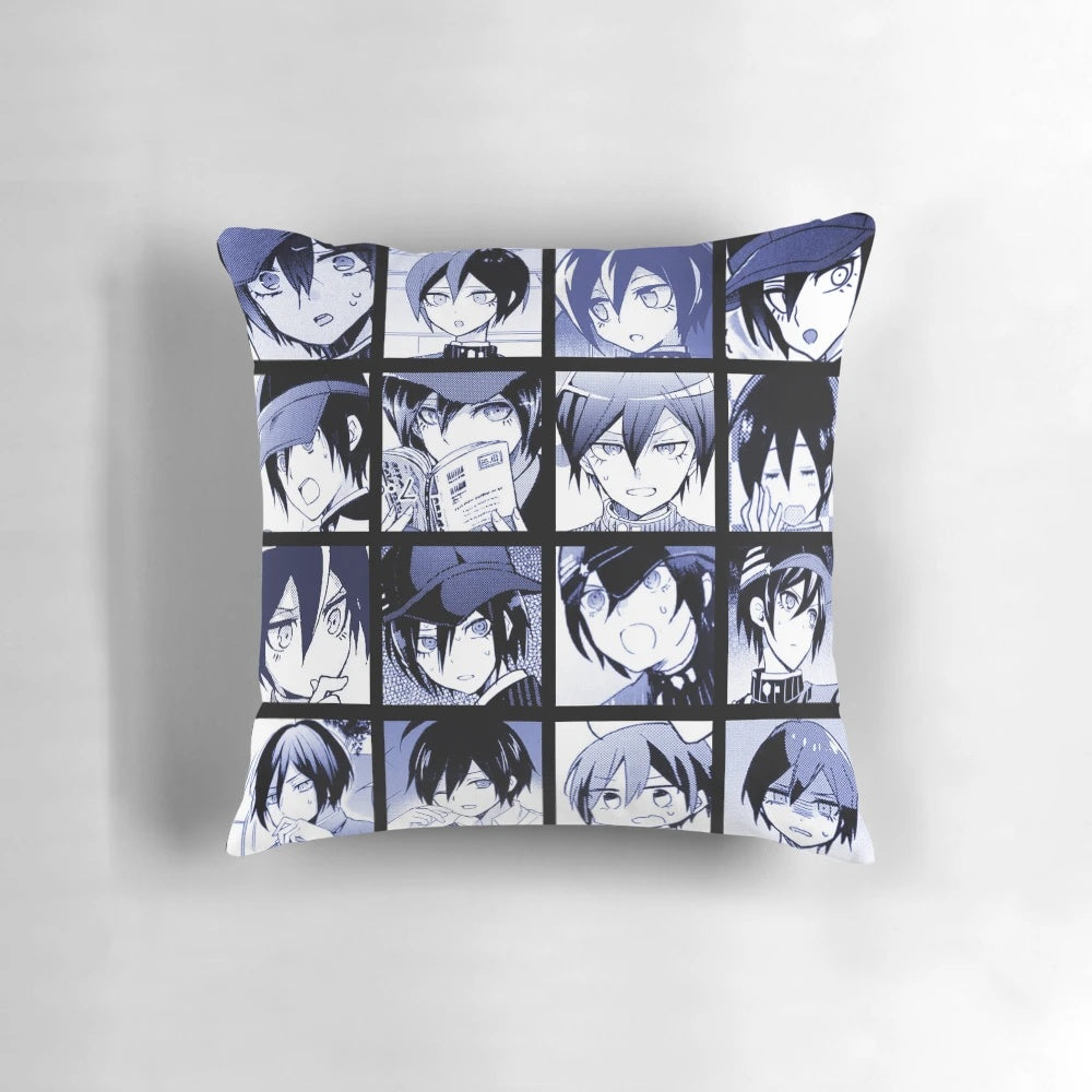 Shuichi Saihara Manga Collection Pillow featuring Danganronpa V3: Killing Harmony characters