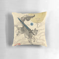 Sif the Great Wolf from Dark Souls featured on a plush, comfortable pillow