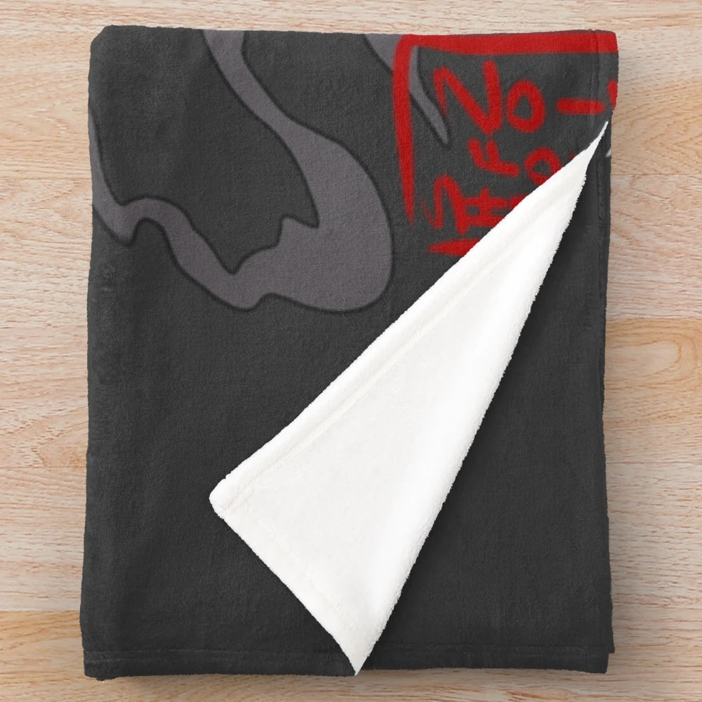 Sifkami plush blanket featuring the Great Grey Wolf from dark fantasy games
