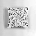 Sighthound breed Zoomie Vortex Pillow, featuring a fun, cartoon-style design for dogs