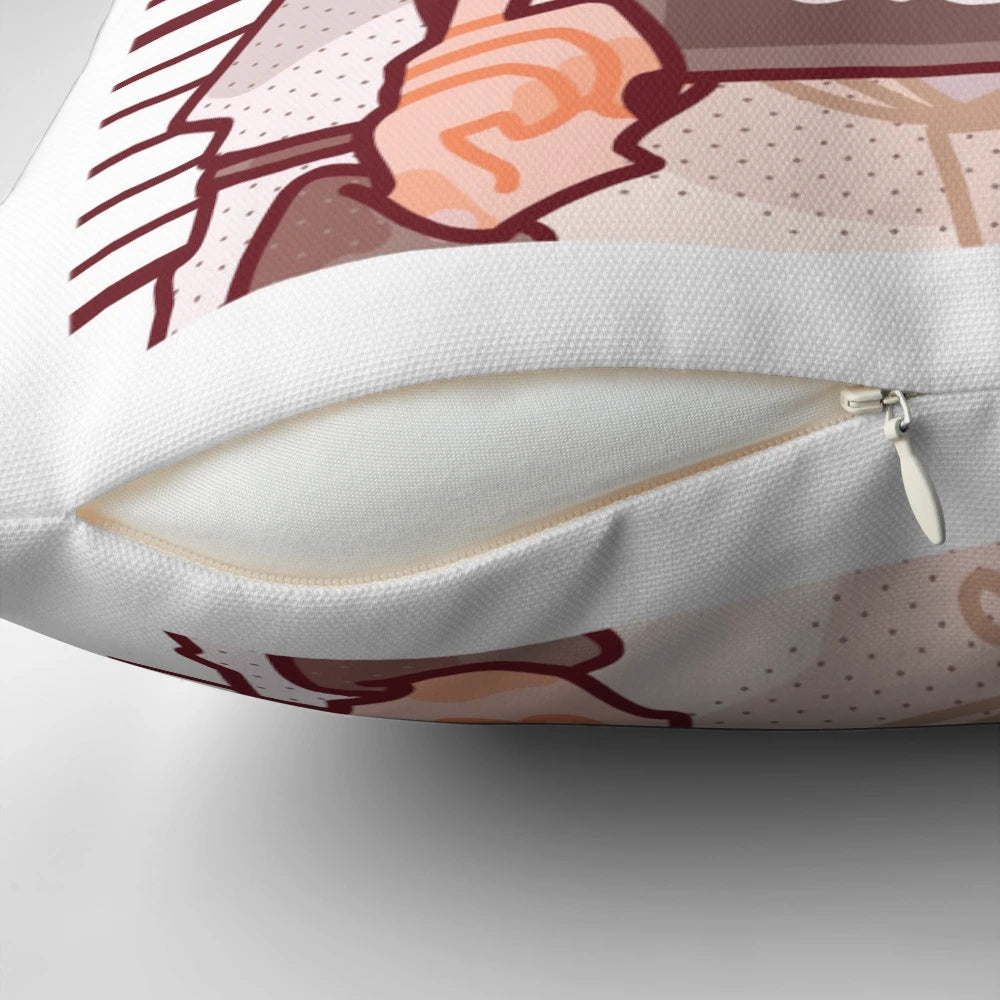 Sigma Barbie meme pillow featuring a cute, chibi-style Barbie character from the anime Bungou Stray Dogs.