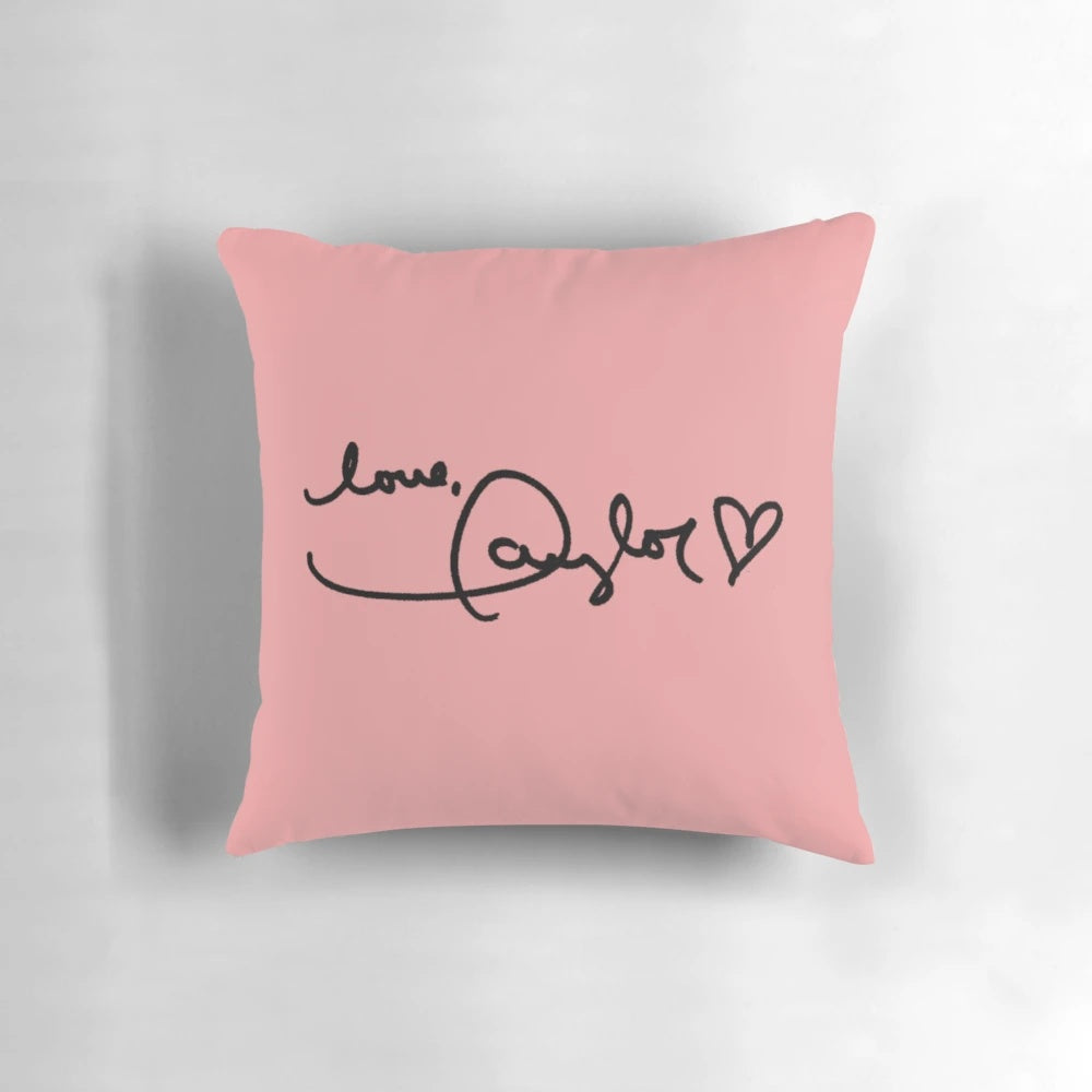 Signature Taylor Swift Pillow, featuring the artist's iconic look and style