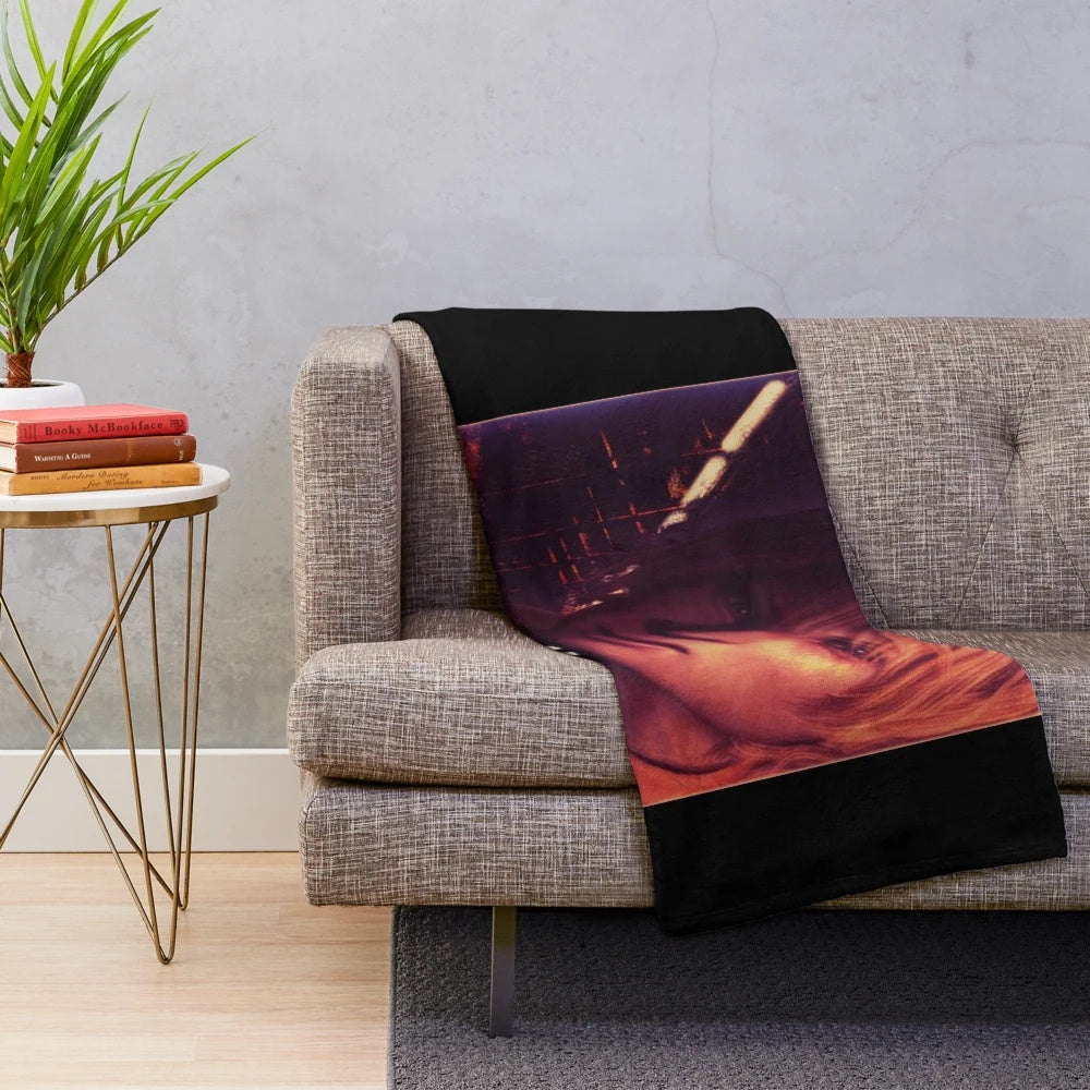 Silent Hill 3 inspired plush blanket featuring the original box art cover